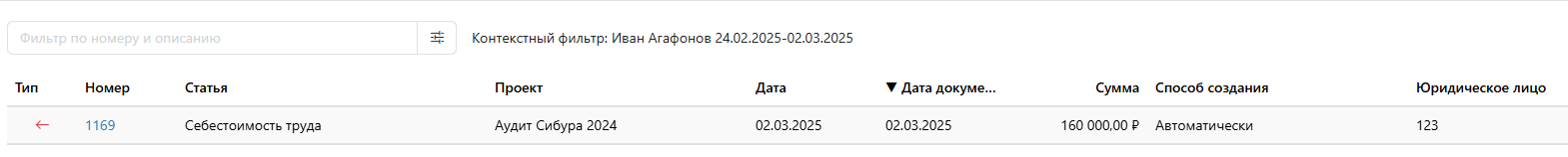 Созданная проводка