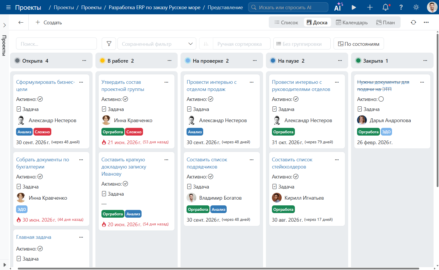 Аналог Trello