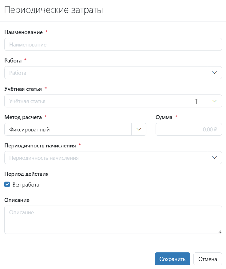 Фиксированные затраты